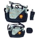 thumbnail image 5 of Juego De Bolsa De Pañales Con Bolsillos Con Bolsa De Botella Con Bolsa De Almuerzo Mochila De Hombro Azul Oscuro, 5 of 5