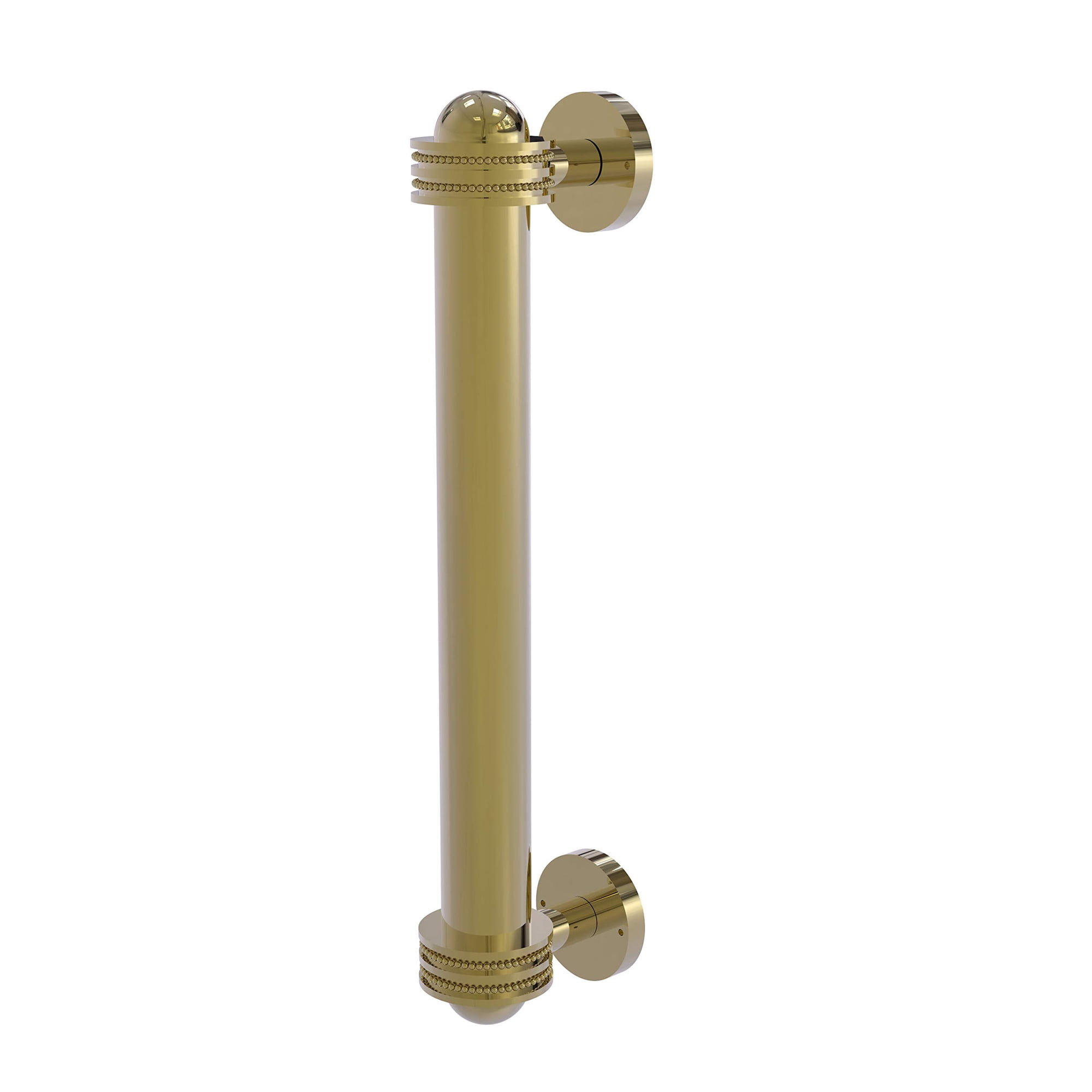 Tirador De Puerta Allied Brass 402ad Con Detalles Punteados, 20 Cm, Latón Sin Lacar