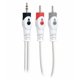 thumbnail image 1 of Cable 2X1 De Audio Video Auxiliar Plug Jack 3.5mm A 2 Rca multicolor, 1 of 3