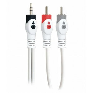Gen - Cable 2X1 De Audio Video Auxiliar Plug Jack 3.5Mm A 2 Rca Multicolor