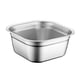 thumbnail image 4 of Cuenco Cuadrado De Acero Inoxidable, Versátil, Para Mezclar, Para Cocina, Cena, Buffet, 24 Cm, 4 of 5