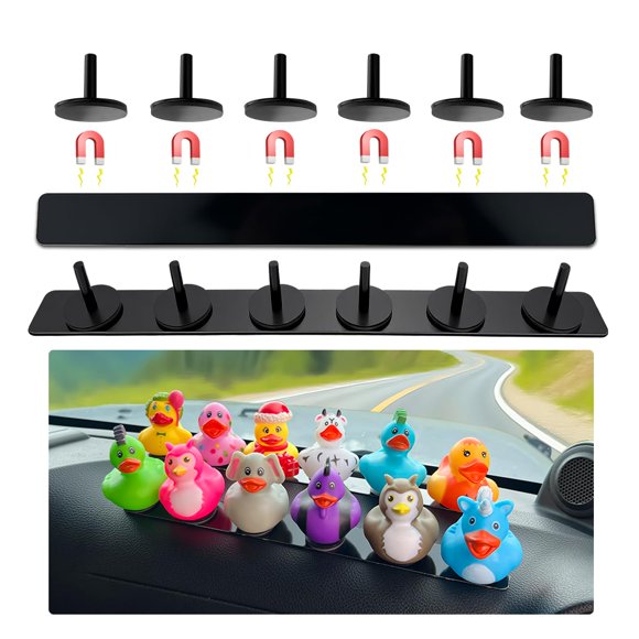 Soporte magnético para patos EJDRFN 30 cm negro con 12 enchufes