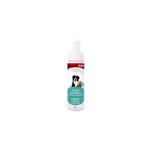 Shampoo Espuma en Seco Bioline para Perros y Gatos