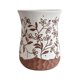 thumbnail image 1 of Mesa de cerámica tallada color terracota TOV Furniture 33.8 x 33.8 x 43.2 cm, 1 of 4