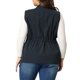 thumbnail image 5 of Agnes Orinda Chaquetas de Chaleco sin Mangas con Capucha para Mujer de Talla Grande con Cremallera, Botón y Cintura con Cordón 3X Azul Marino, 5 of 9