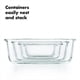 thumbnail image 4 of Set de contenedores OXO Good Grips Glass Smart Seal, 16 piezas, 4 of 6