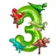 thumbnail image 1 of Globos KZXAXHIU Dinosaurio Número 4 de 40" Set para Fiesta, 1 of 4