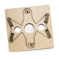 Magideal - Troquel De Corte De Cuero De Madera, Modelo De Corte Artesanal De Cuero, Plantilla De Corte Hecha A Mano, Herramienta De Perforación Multifunción Para