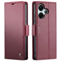 Caseme Tipo Cartera Xiaomi Redmi 13 4G Con Cierre Magnético, Rfid, Tarjetero, Soporte, Carga Inalámbrica