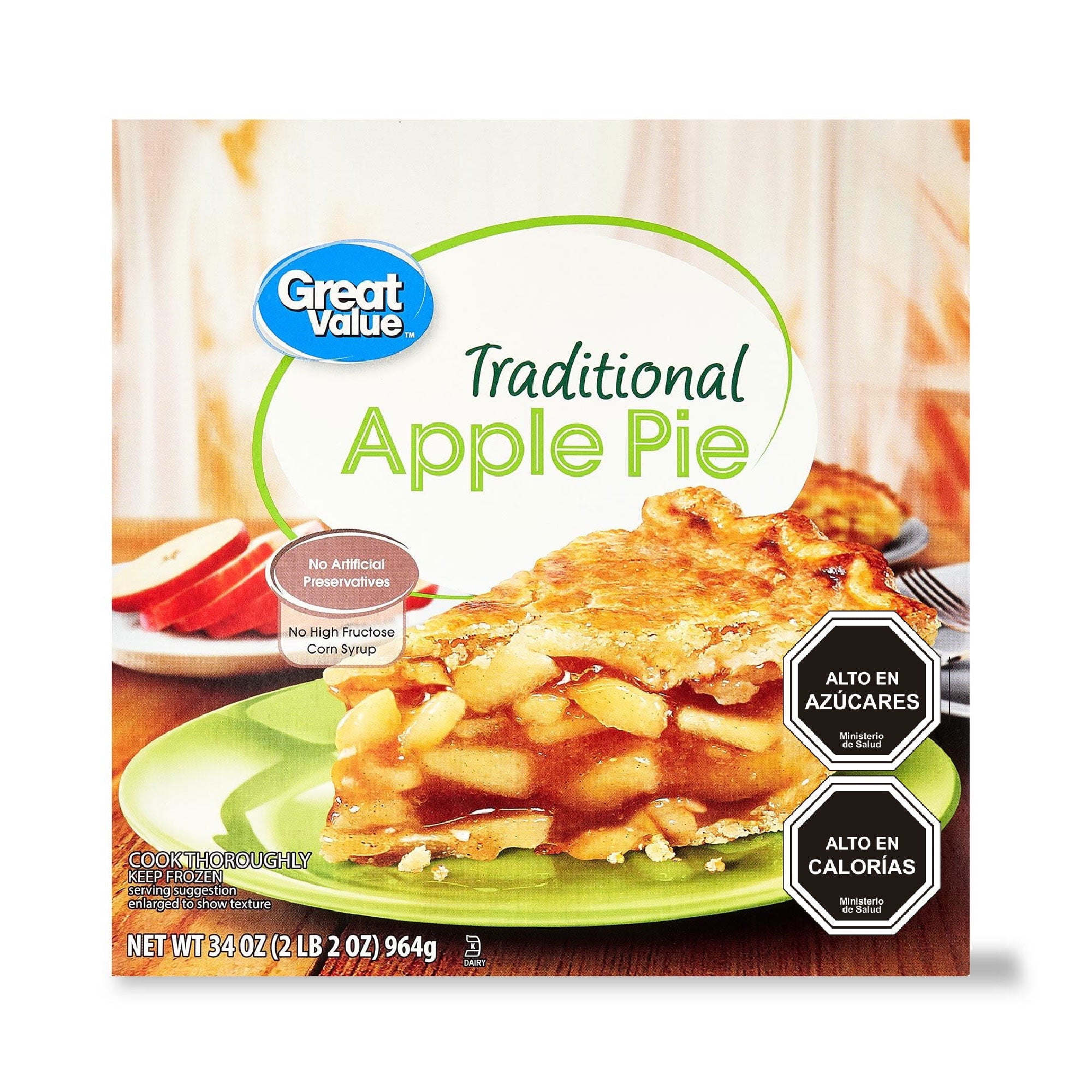 Postre Congelado Manzana Caja 964 g Great Value