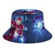 thumbnail image 5 of Iron Man Sombrero bucket para adultos, gorra de protección solar, sombrero de pescador plegable para viajes al aire libre, pesca y actividades de verano, 5 of 6