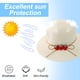thumbnail image 4 of Sombrero de paja para niños de 52 a 54 cm de circunferencia, bonito sombrero de ala ancha con diseño de fresa, sombrero de verano, protector solar, sombrero de pescador, sombrilla de viaje., 4 of 5