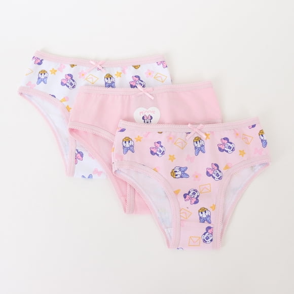 Tripack Calzón Niña Rosado Full Print Minnie & Daisy Disney