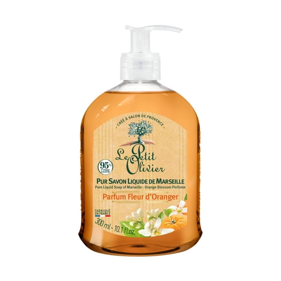Jabón Líquido Le Petit Olivier de Marsella Flor de Naranjo, 300 ml