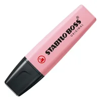 Stabilo Boss Pastel Destacador Fluorescente Color Rosa Claro.