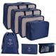 thumbnail image 5 of 8Pcs / Set Cubos De Embalaje Para Clasificación De Ropa De Viaje Para Acampar En Casa, Familia, Azul Marino, 5 of 5