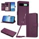 thumbnail image 1 of Funda Cartera Trébol para Google Pixel 8A con Ranuras Tarjetas y Carga Inalámbrica Violeta, 1 of 6