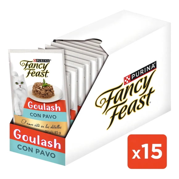 Pack x15 Alimento Húmedo Fancy Feast® Goulash con Pavo 85g