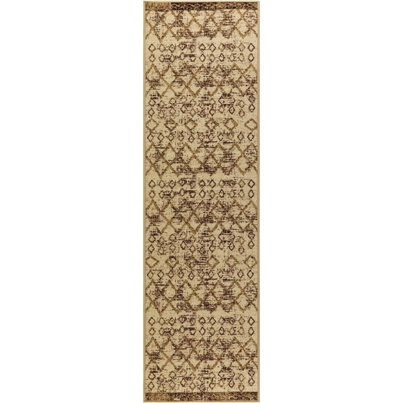 Alfombra de Pasillo Beige 60 x 550 cm Antideslizante