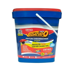 Dryko Impermeabilizantes - Pintura Engomada Elástica Para La Protección Contra El Agua 20 Kg. Dryko / Grafito