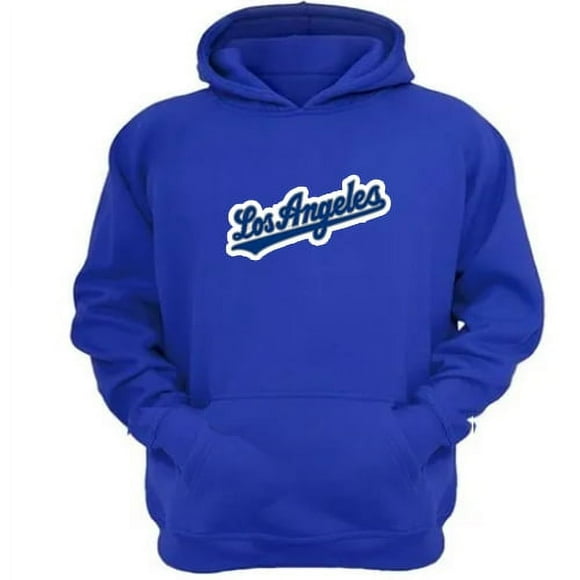 Polerón Canguro Los Angeles Azul Talla M Unisex