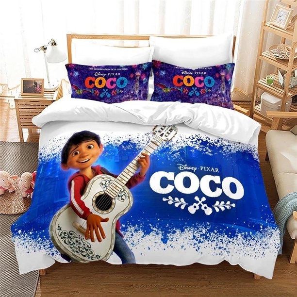 Coco Miguel Bed Sheets Set for boys/girls Anime skull bedding set for home decor bedroom king size bedding Bed Sheets