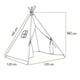 thumbnail image 3 of Carpa Tipi Pieza De Niños Para con Luces De Cadena, 3 of 3