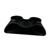 Ioensy - Acuario Túnel Subterráneo Cueva Doble Agujero Creativo Pecera Decoración Negro