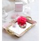 thumbnail image 2 of Bandeja Espejo Rosa Organizador Adorno Decorativo Jhn, 2 of 3
