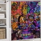 thumbnail image 5 of La película de los Casagrande-theme 4-Piece Shower Curtain Set with Rugs, Waterproof Bathroom Decor Set Includes Bath Mat, U-Shaped Rug, Toilet Lid Cover and Curtain with Hooks, 5 of 6