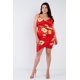 thumbnail image 3 of Vestido Mini Elegante con Escote en V y Estampado Floral de Talla Grande, 3 of 5