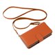 thumbnail image 4 of Funda Cartera con Cremallera y Correa para iPhone 14 Pro Soporte y Tarjetero Marrón, 4 of 6