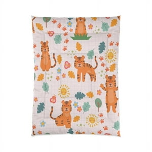 Milsleep - Juego De Edredón Con Estampado Cepillado Tiger Box Ropa De Cama