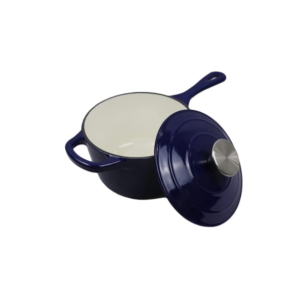 Olla Holandesa Home VSS de Hierro Fundido Esmaltado para Salsa 1.75L Azul
