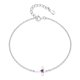 thumbnail image 1 of Pulsera HESHPAWS S925 Sterling Silver Cross Ajustable con Piedra de Nacimiento y Caja de Regalo, 1 of 3