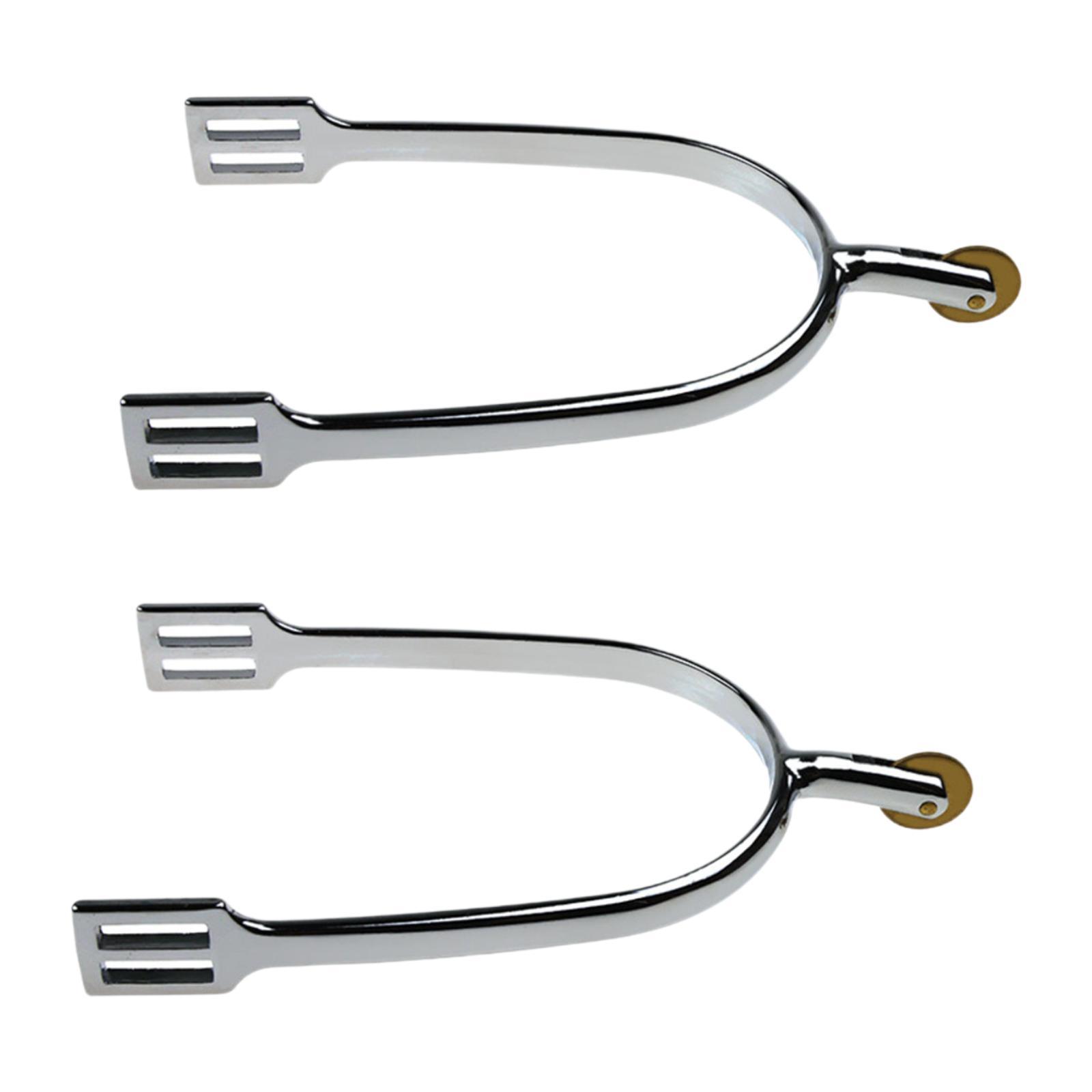 Ioensy - 2X Espuelas Para Caballo Decoración De Bota De Caballo Accesorio Ecuestre Espuelas Para Montar A Caballo