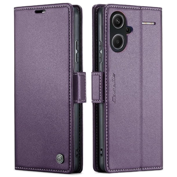 CaseMe tipo cartera Xiaomi Redmi Note 13 Pro Plus con cierre magnético, RFID, tarjetero, soporte, carga inalámbrica