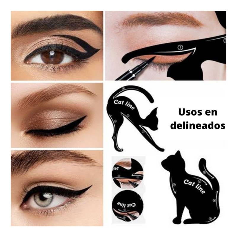 Flower Secret - Cat Line Plantilla Para Delineados De Ojos Perfecto