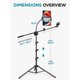 thumbnail image 2 of Soporte para micrófono InnoGear 6 en 1 de piso con soporte para tableta, 2 of 7