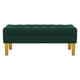 thumbnail image 1 of Banqueta Wood 2c Felpa 01 Verde Botella, 1 of 3