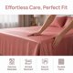 thumbnail image 5 of REGALWOVEN Sábana de Gasa de Microfibra, Sábana Plana, Ropa de Cama para Dormitorio Rosa 90x102in, 5 of 5