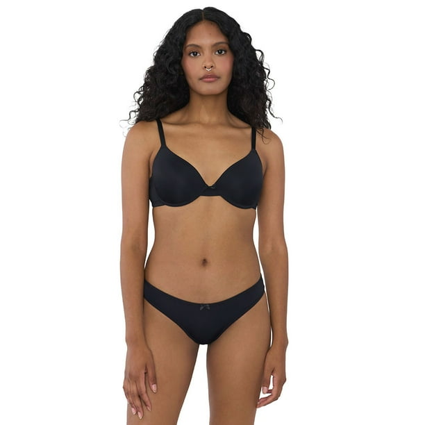 Calzón Mujer Pantaleta Microfibra Negro Corona