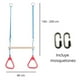 thumbnail image 5 of Columpio Barra Trapecio Con Anillos Gimnasio, 5 of 8