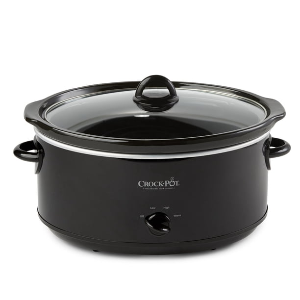 Olla de cocción lenta SCV800-B, ovalada, grande, 8 cuartos de galón, 1500 W, negra