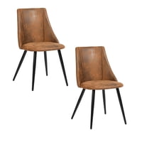 Novahus - Pack 2 Sillas Comedor Moravia Café