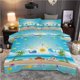 thumbnail image 1 of Dolphin Octopus Duvet Quilt Covers Pillow Case Bedding Sets3-Piece Bedding Set (1 Duvet Cover + 2 Pillow Shams), 1 of 3