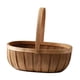 thumbnail image 5 of Cesta De Picnic De Virutas De Madera Con Asa, Cesta De Pascua Para Recolección De Huevos, Resistente, 5 of 5