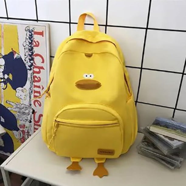 New Cartoon Duck Backpack Designer Cute Travel Bag Female College Student Versatile Korean Edition Girls' School Bag
