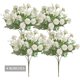 thumbnail image 1 of Xiao Hua 4 Claveles Artificiales para Decorar Pequeñas Flores de Seda, Adecuados para Decoración Interior y Exterior en Hogares, Jardines y Casas de Campo, Blanco, 1 of 3