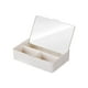 thumbnail image 5 of Caja organizadora de escritorio con espejo de tocador, organizador de cosméticos, estuche de maquillaje de viaje con espejo, caja de almacenamiento de, 5 of 5